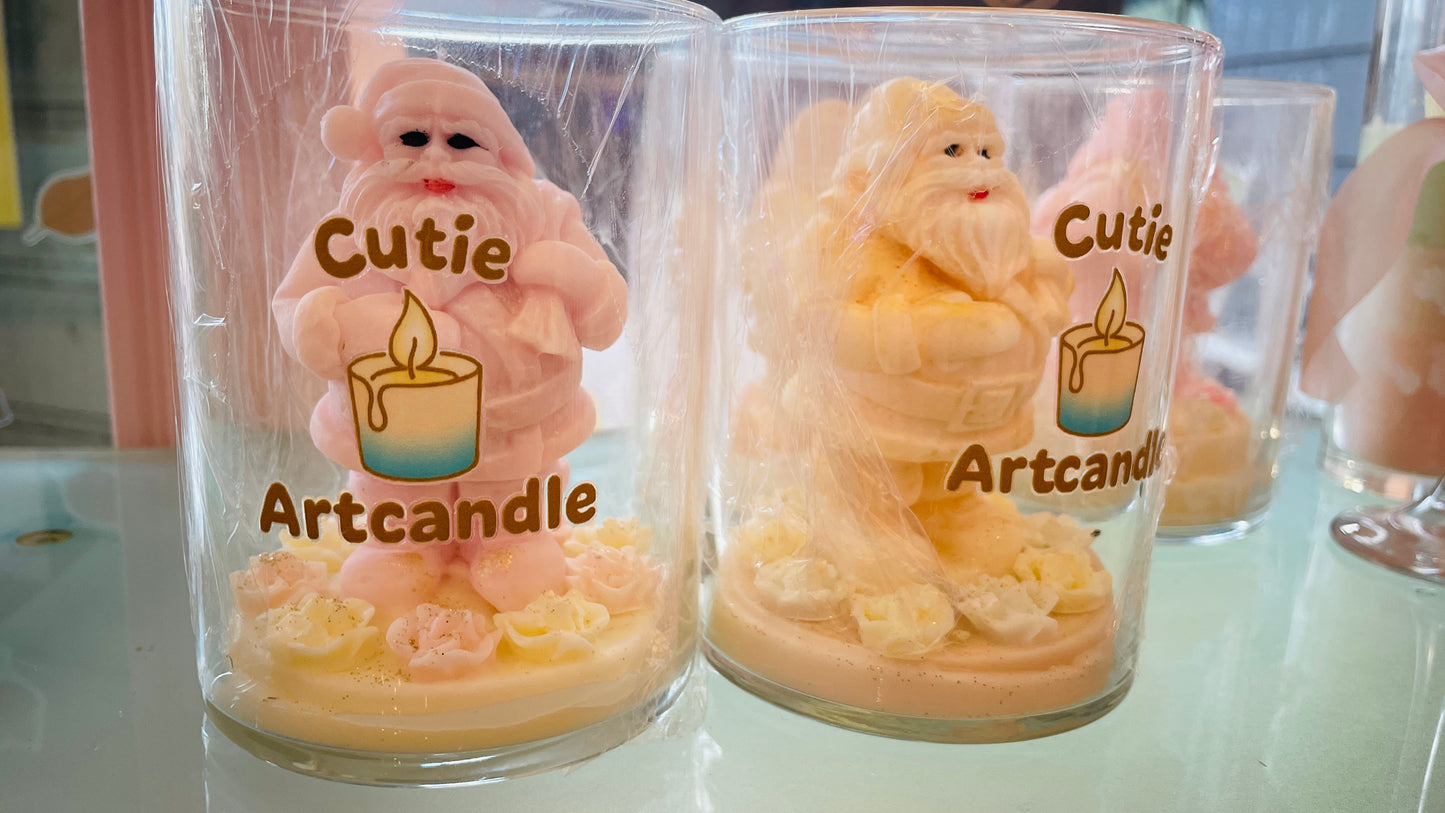 Happy Santa Candle