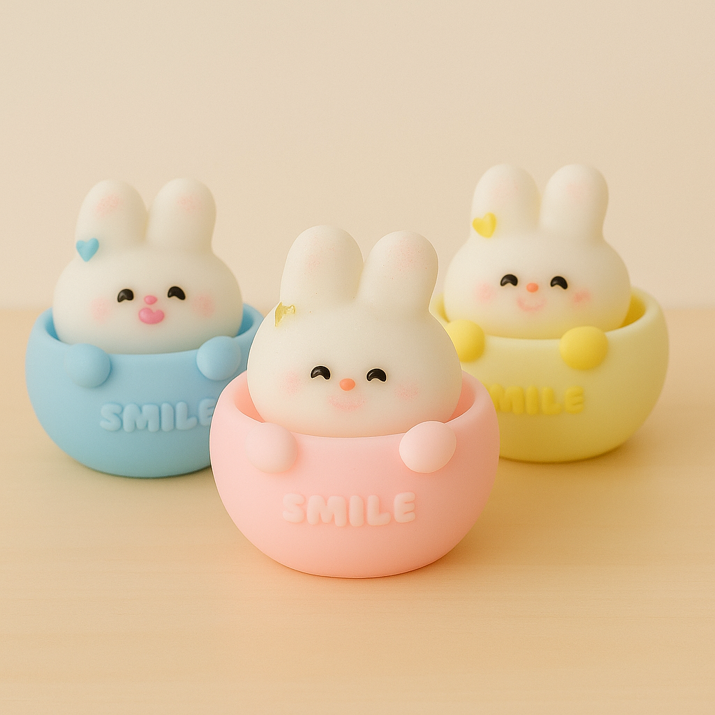 Smile Bunny Candle