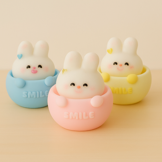 Smile Bunny Candle