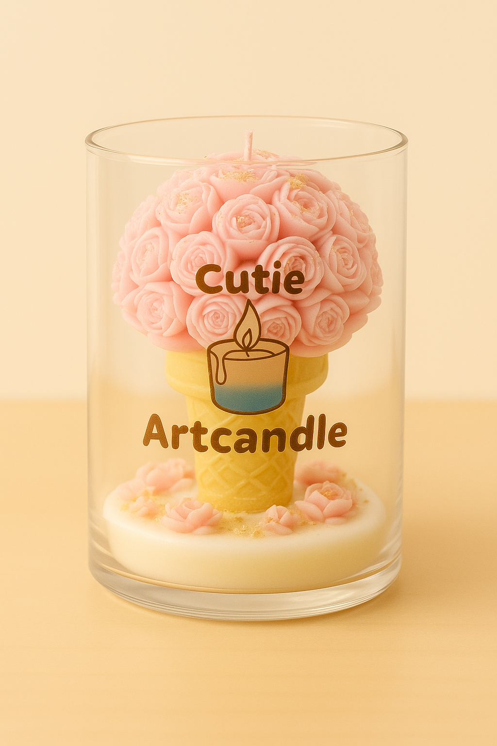 Roses Candle