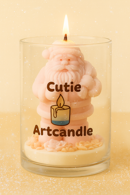 Happy Santa Candle