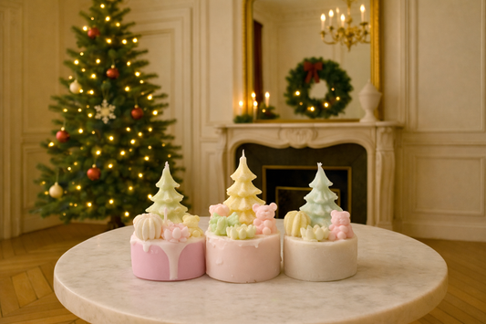 Handcraft Xmas Cake Candle