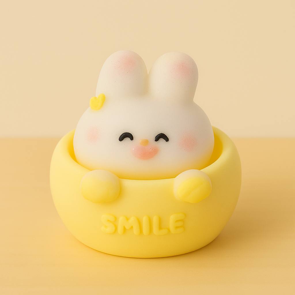 Smile Bunny Candle